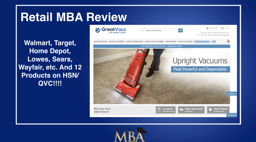 Great Vacs Retail MBA Client Review