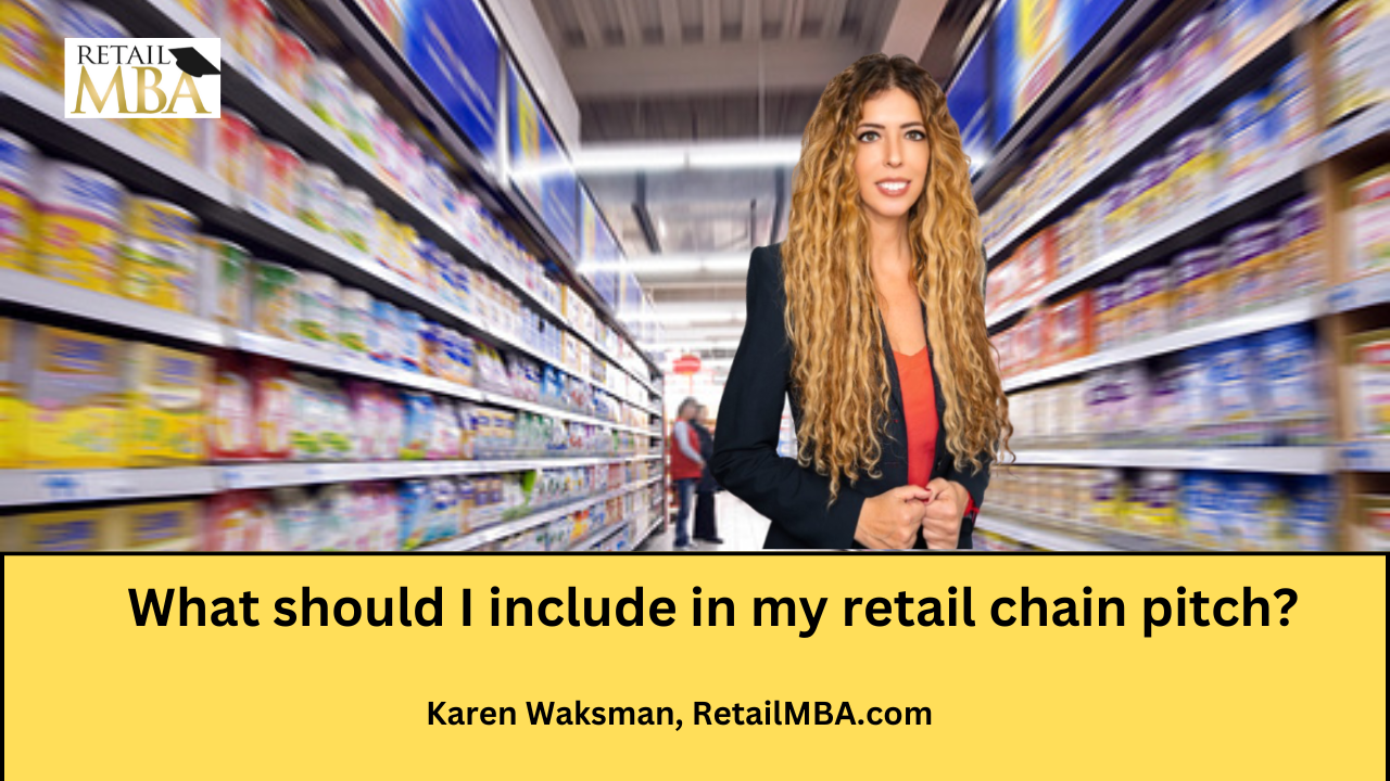 Retail Pitch - What should I Include in my retail pitch